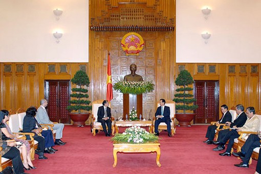 นายกรัฐมนตรีเวียดนามให้การต้อนรับนักข่าวที่เข้าร่วมการประชุมประจำปีเครือข่าวสื่อสารเอเชีย - ảnh 1